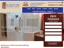 Tablet Screenshot of colvinbath.com